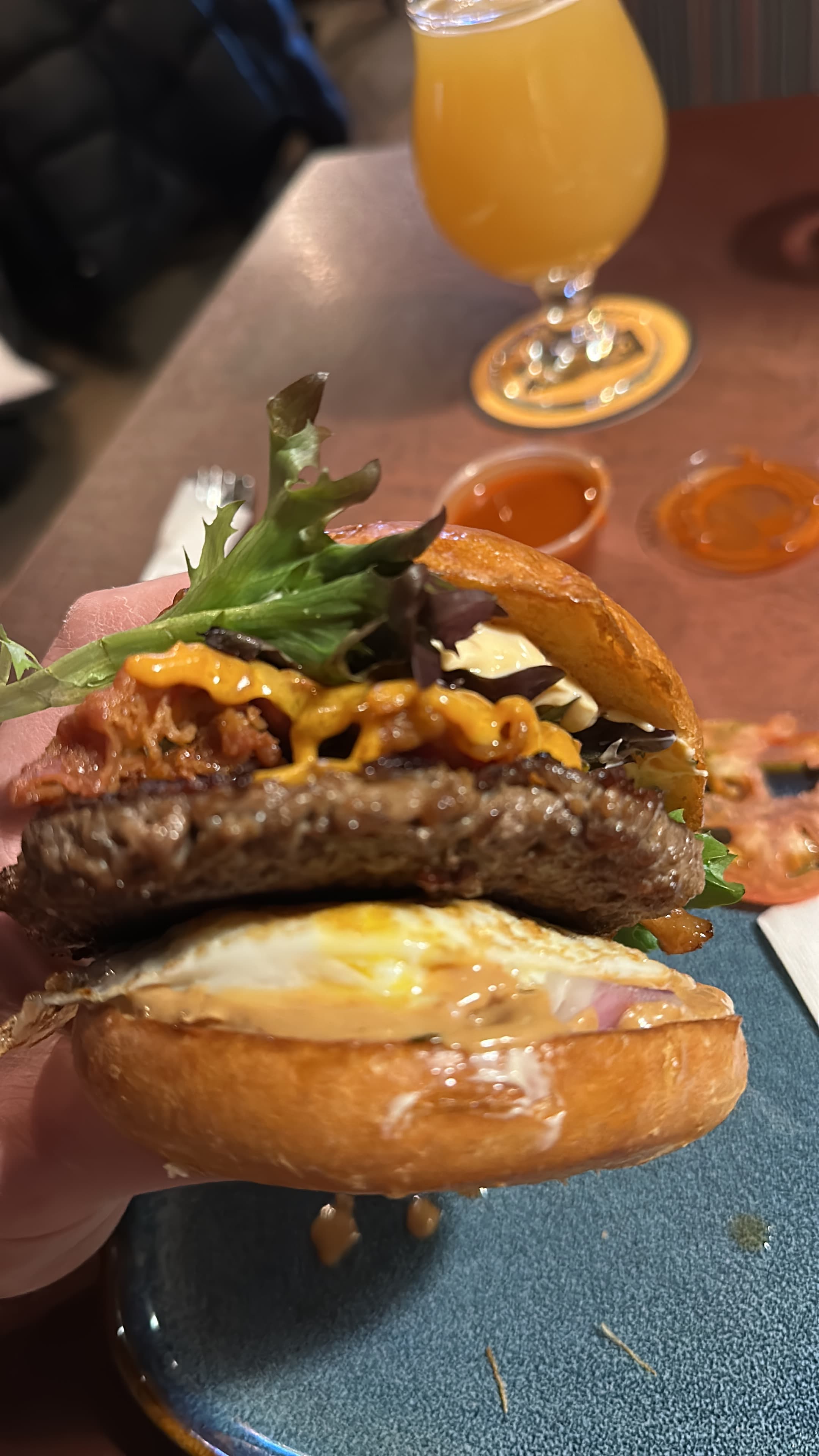PB & Egg Breakfast Burger